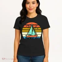 Sailing Retro Sail Boat Women's T-Shirt thumb 4