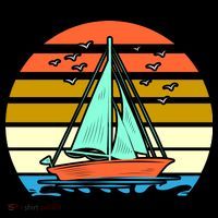 Sailing Retro Sail Boat Women's T-Shirt thumb 6
