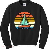 Sailing Retro Sail Boat Kids Sweatshirt thumb 0