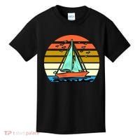 Sailing Retro Sail Boat Kids T-Shirt thumb 0
