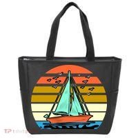 Sailing Retro Sail Boat Tote Bag thumb 0