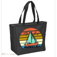 Sailing Retro Sail Boat Tote Bag thumb 2