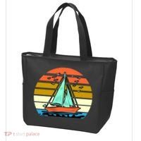 Sailing Retro Sail Boat Tote Bag thumb 3