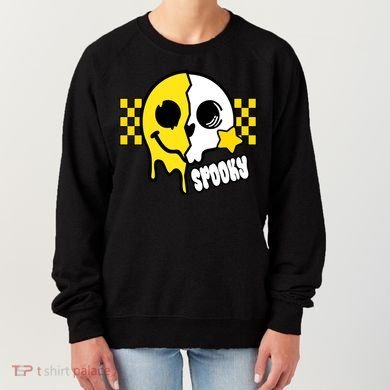 Spooky Retro Smile Skeleton Halloween Women's Sweatshirt