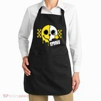 Spooky Retro Smile Skeleton Halloween Apron thumb 2