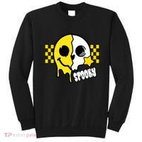 Spooky Retro Smile Skeleton Halloween Sweatshirt thumb 0