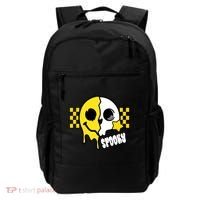 Spooky Retro Smile Skeleton Halloween Backpack thumb 0