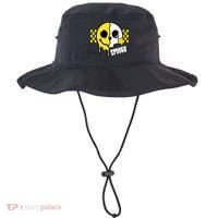 Spooky Retro Smile Skeleton Halloween Bucket Hat thumb 0