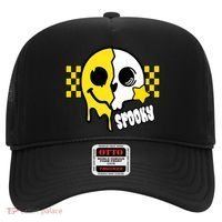 Spooky Retro Smile Skeleton Halloween Hat thumb 0
