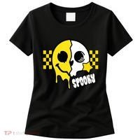 Spooky Retro Smile Skeleton Halloween Women's T-Shirt thumb 0