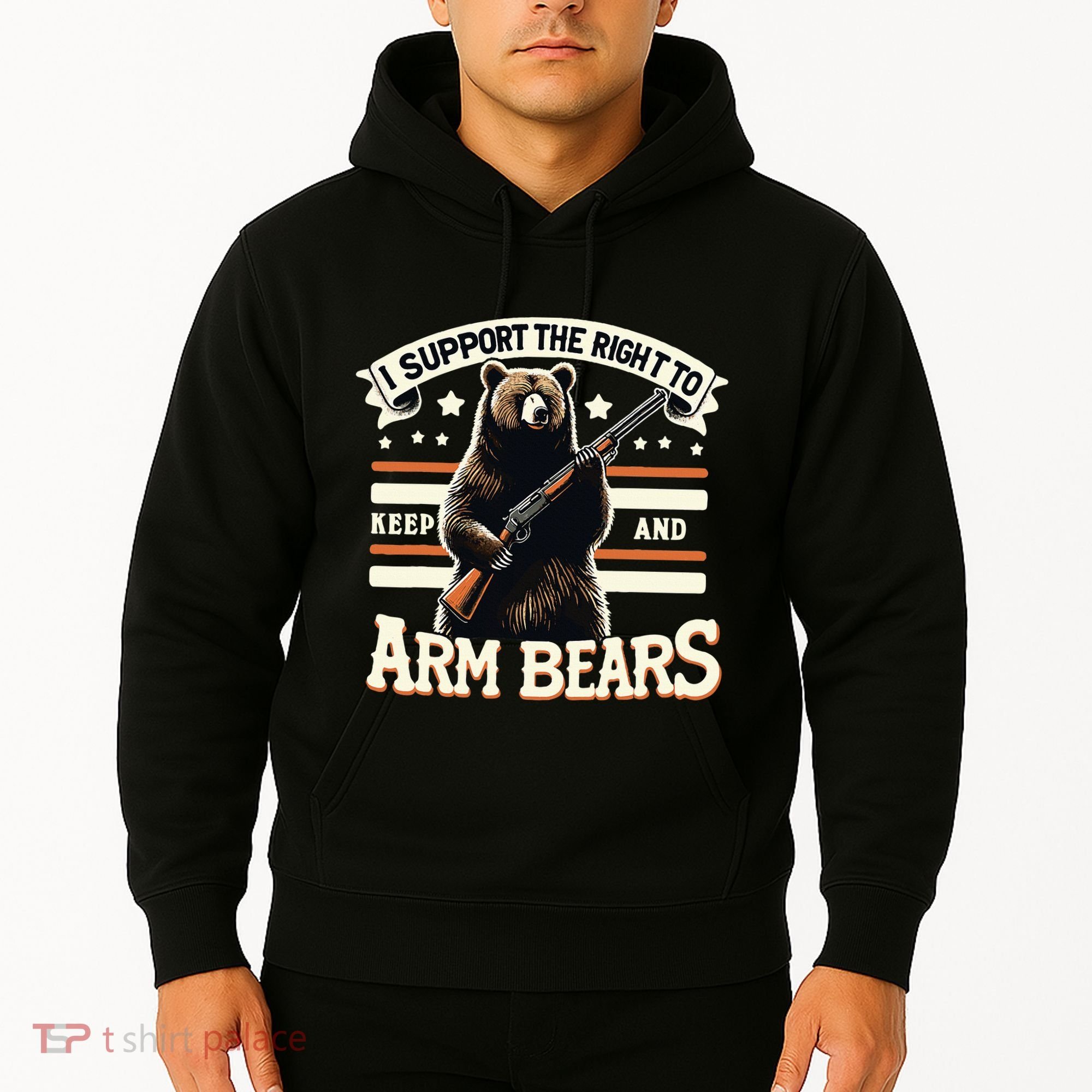 Support Right To Keep And Arm Bears Humorous Wildlife Rights Hoodie