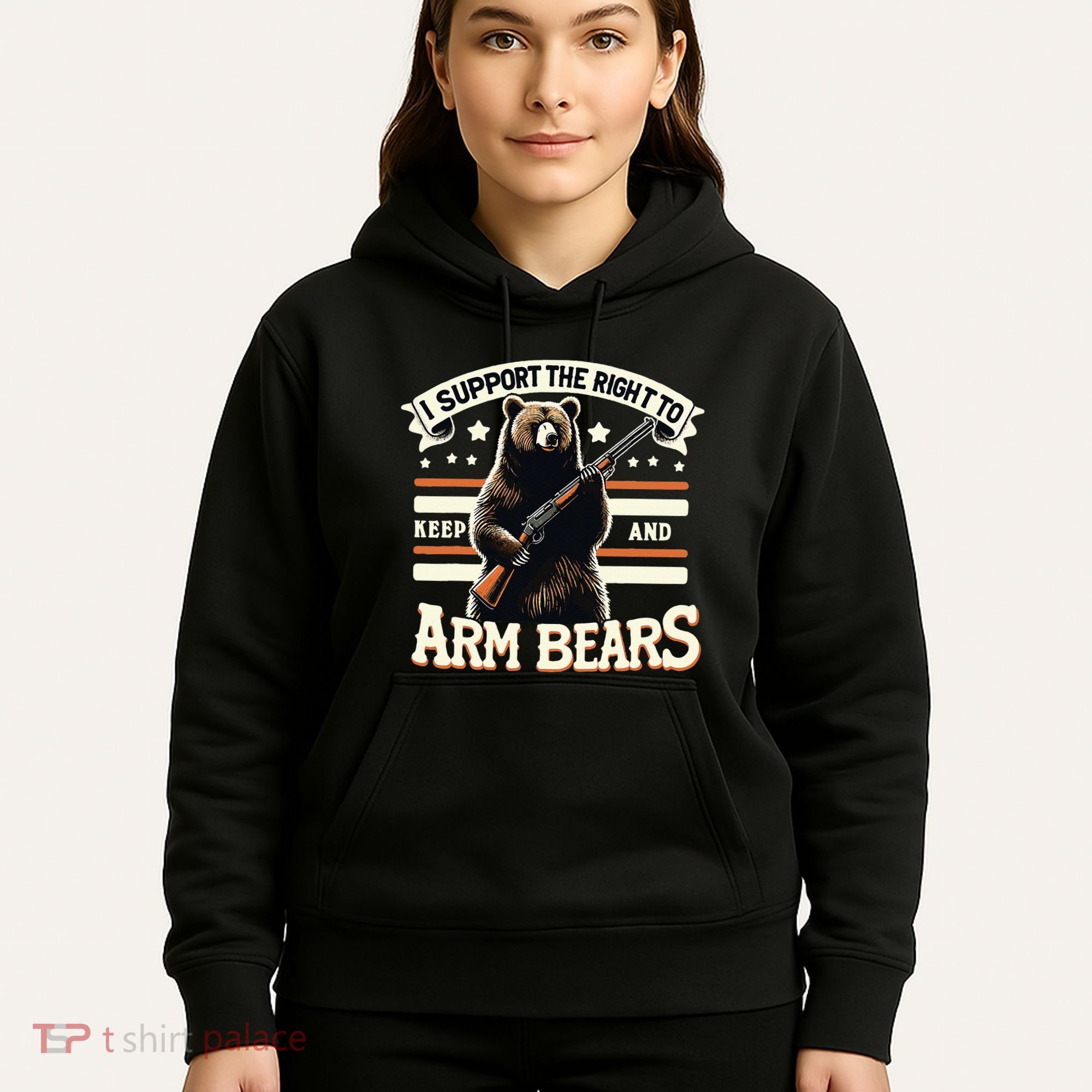 Support Right To Keep And Arm Bears Humorous Wildlife Rights Hoodie