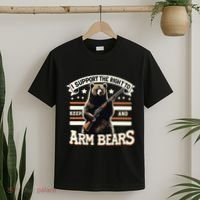 Support Right To Keep And Arm Bears Humorous Wildlife Rights T-Shirt thumb 2