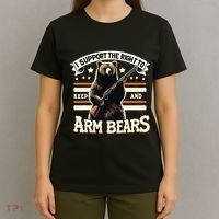Support Right To Keep And Arm Bears Humorous Wildlife Rights T-Shirt thumb 4
