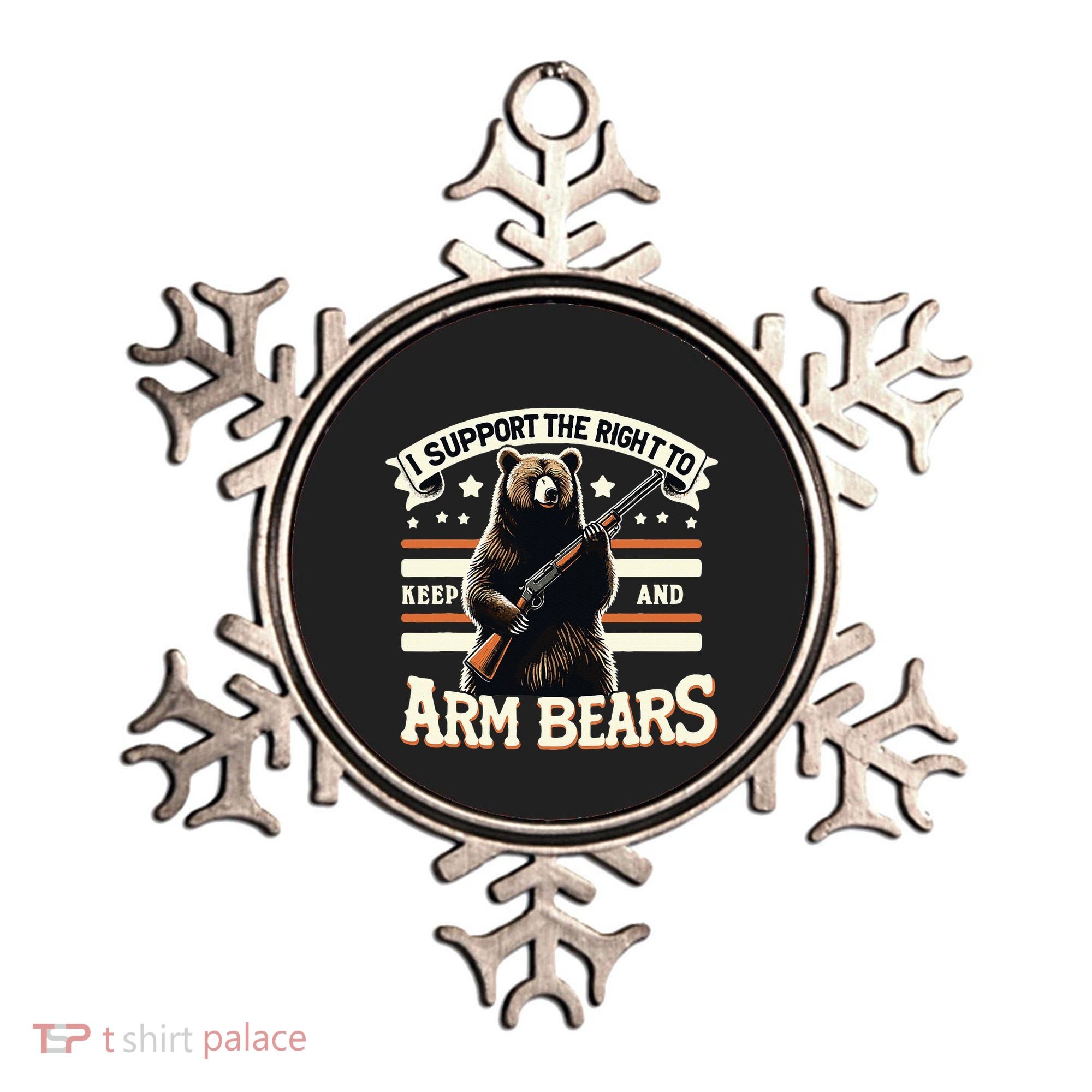 Support Right To Keep And Arm Bears Humorous Wildlife Rights Ornament