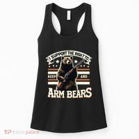 Support Right To Keep And Arm Bears Humorous Wildlife Rights Women's Tank Top thumb 0