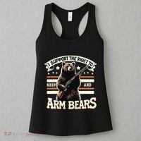 Support Right To Keep And Arm Bears Humorous Wildlife Rights Women's Tank Top thumb 3