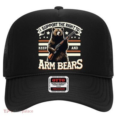 Support Right To Keep And Arm Bears Humorous Wildlife Rights Hat