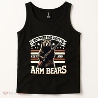 Support Right To Keep And Arm Bears Humorous Wildlife Rights Tank Top thumb 2