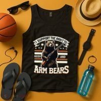 Support Right To Keep And Arm Bears Humorous Wildlife Rights Tank Top thumb 4