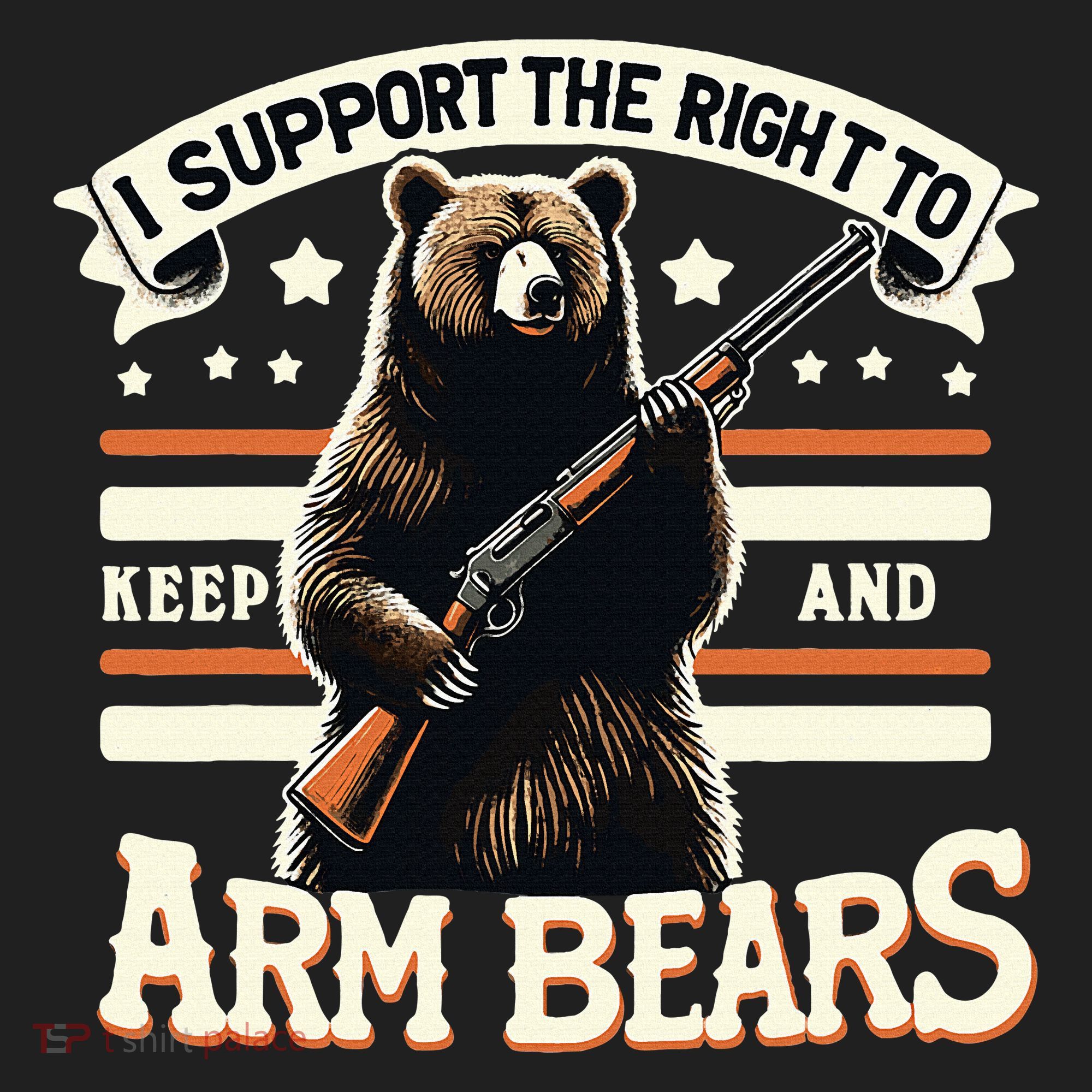 Support Right To Keep And Arm Bears Humorous Wildlife Rights Golf Towel