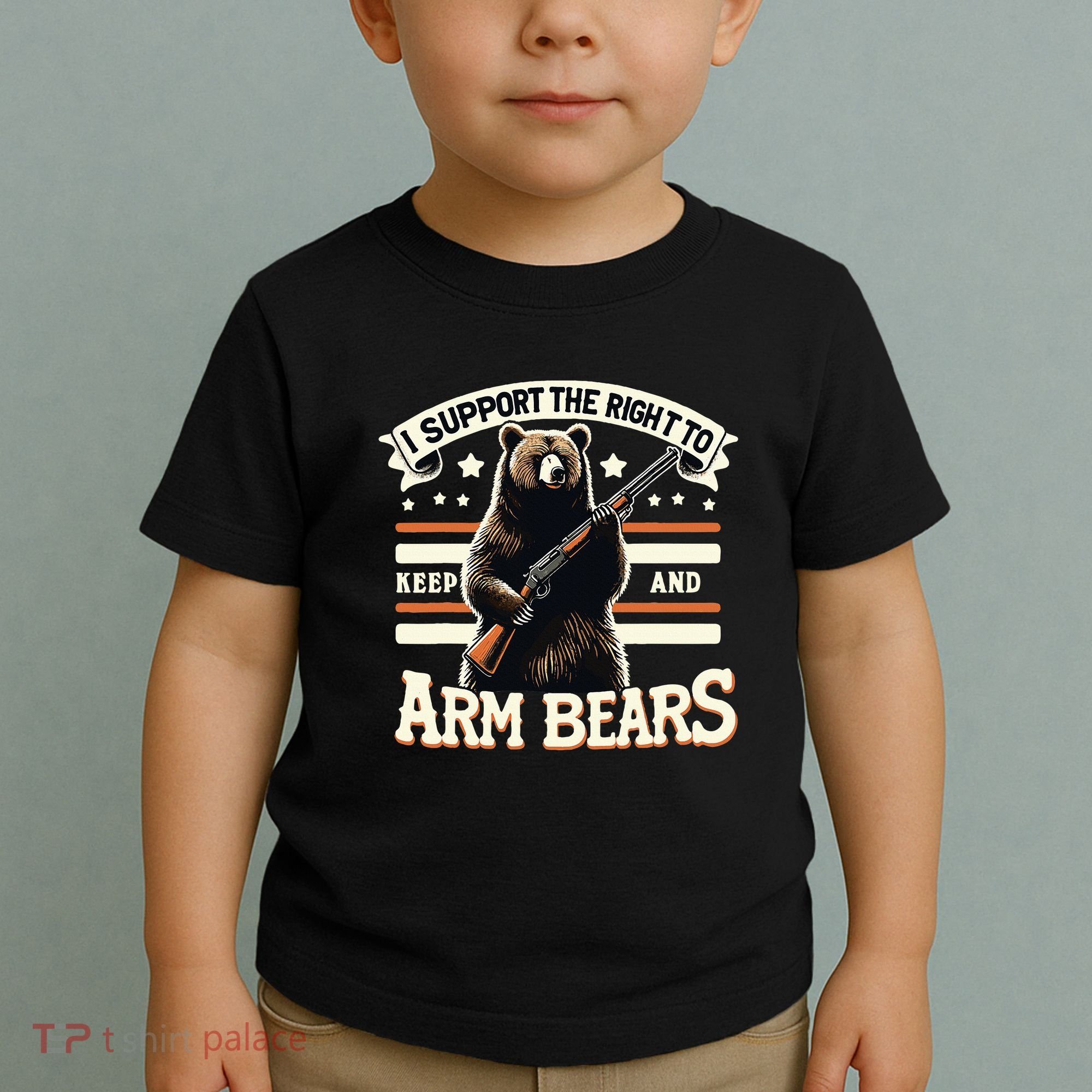 Support Right To Keep And Arm Bears Humorous Wildlife Rights Toddler T-Shirt