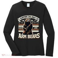 Support Right To Keep And Arm Bears Humorous Wildlife Rights Women's Long Sleeve Shirt thumb 0