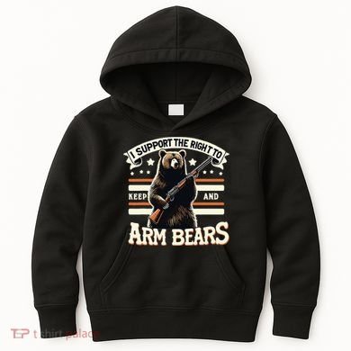 Support Right To Keep And Arm Bears Humorous Wildlife Rights Kids Hoodie