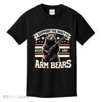 Support Right To Keep And Arm Bears Humorous Wildlife Rights Kids T-Shirt thumb 0