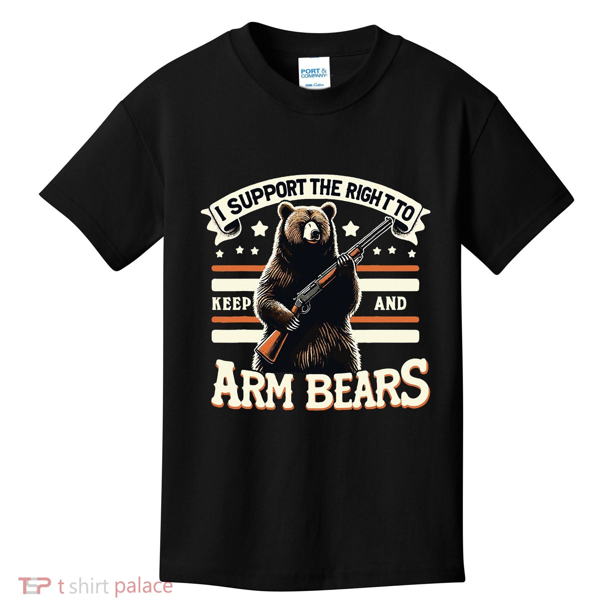 Support Right To Keep And Arm Bears Humorous Wildlife Rights Kids T-Shirt