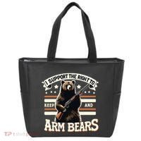 Support Right To Keep And Arm Bears Humorous Wildlife Rights Tote Bag thumb 0