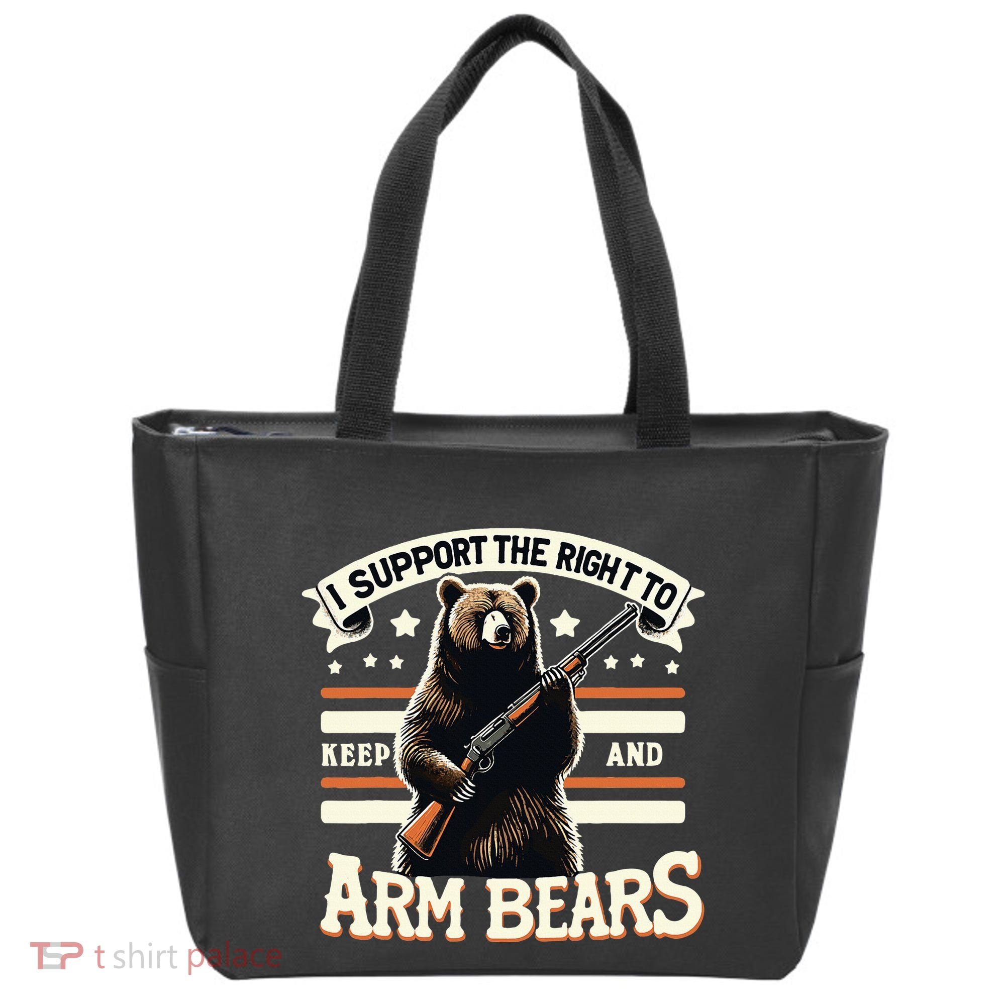 Support Right To Keep And Arm Bears Humorous Wildlife Rights Tote Bag