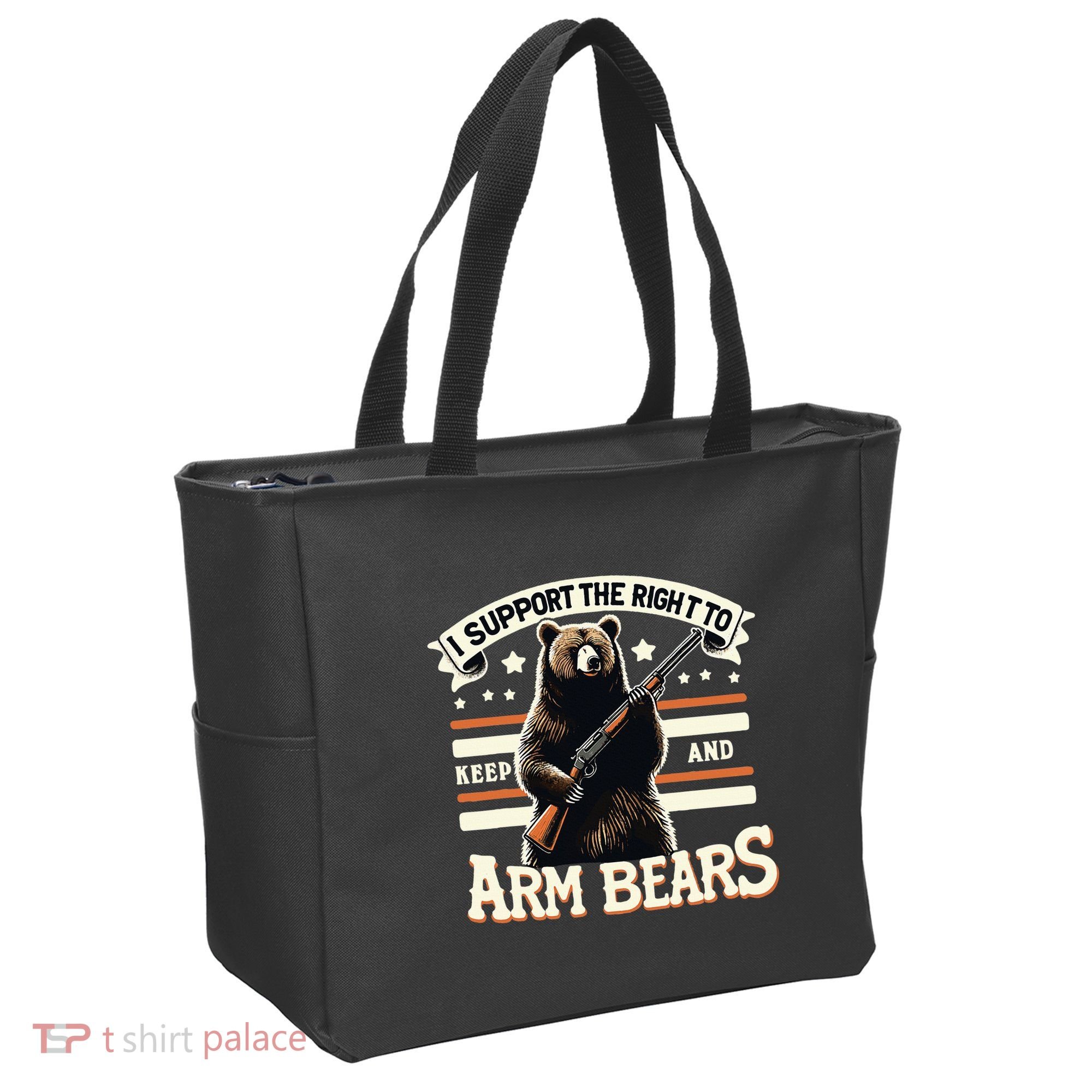 Support Right To Keep And Arm Bears Humorous Wildlife Rights Tote Bag