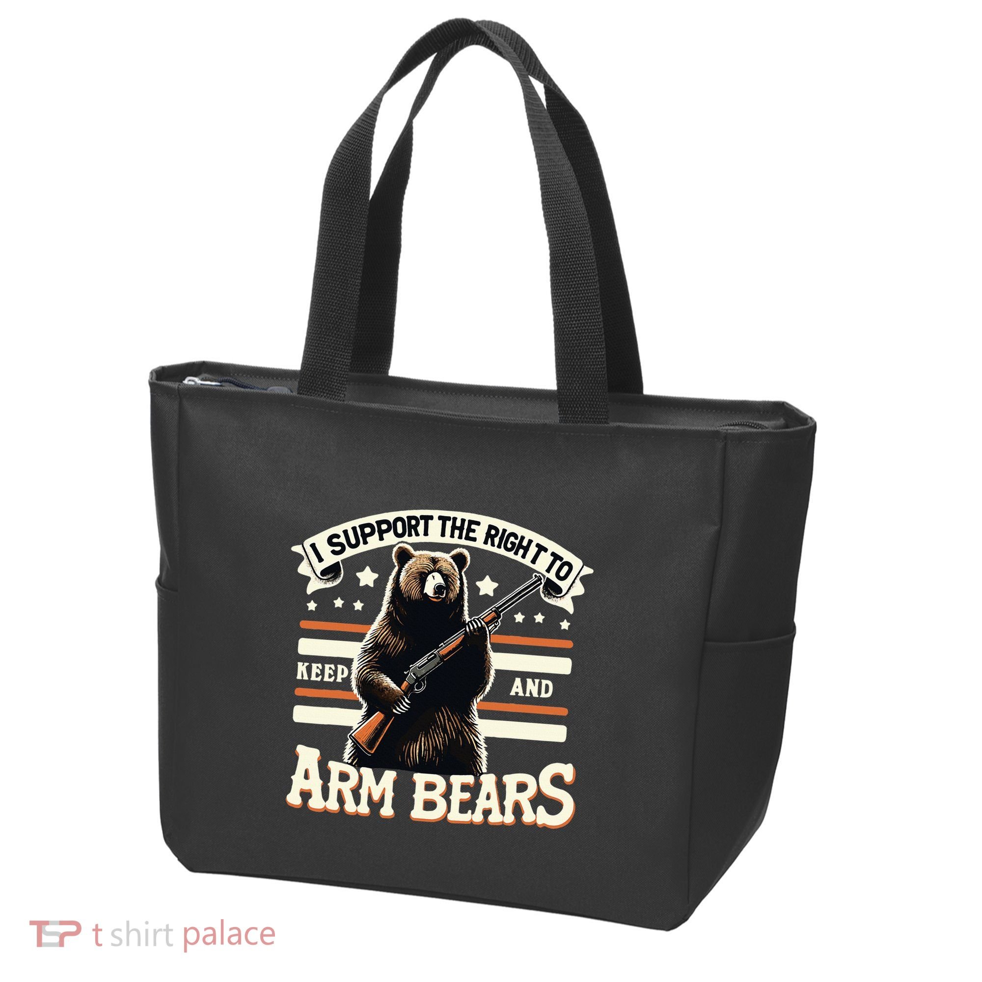 Support Right To Keep And Arm Bears Humorous Wildlife Rights Tote Bag