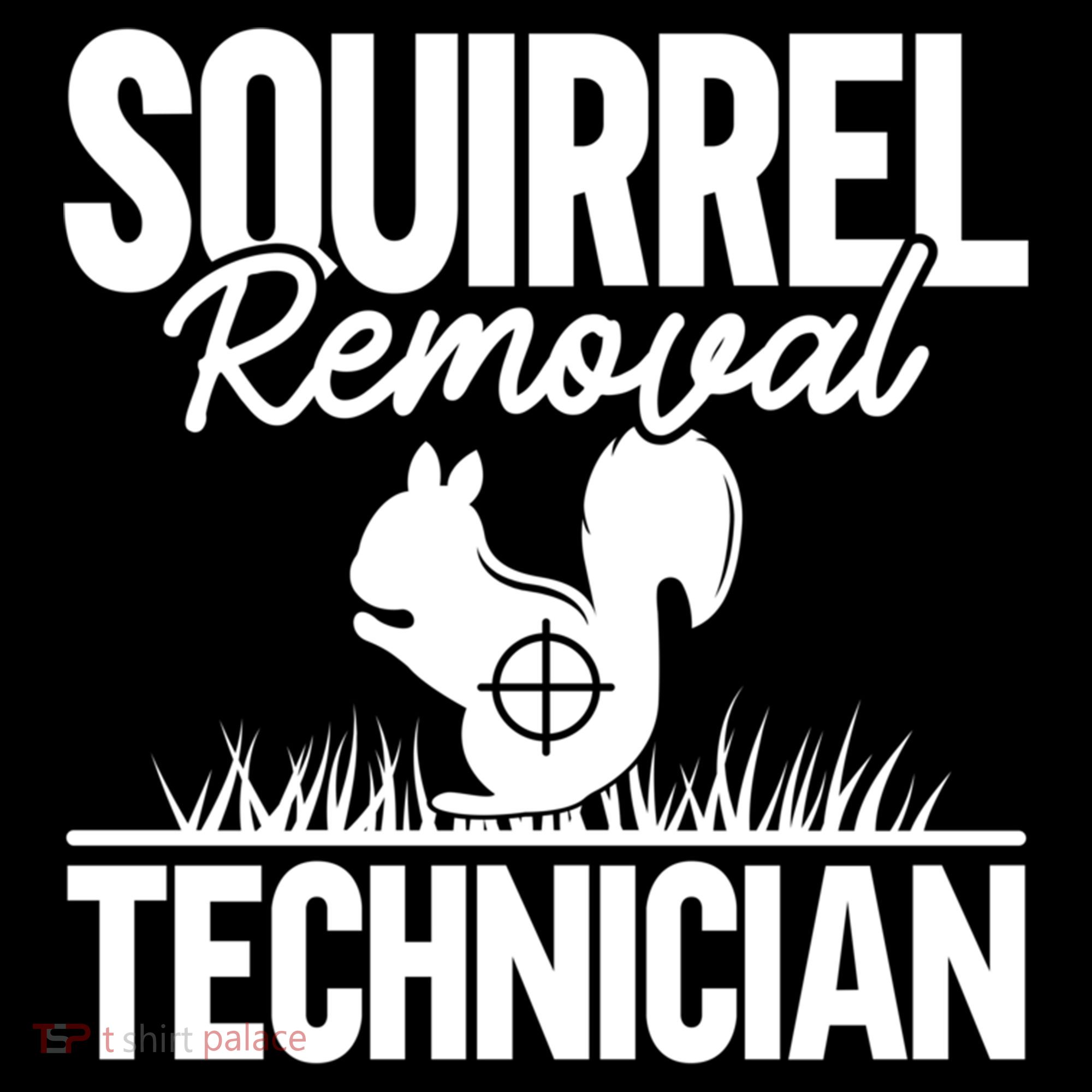 Squirrel Removal Technician Funny Squirrel Hunting Gift Bucket Hat