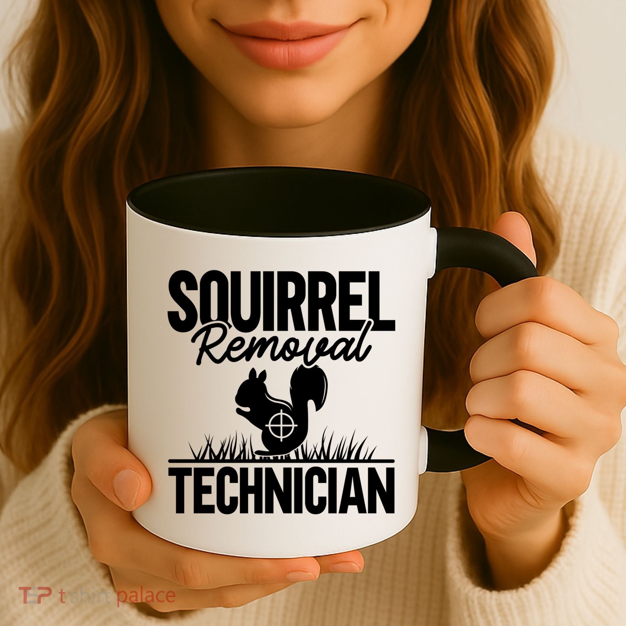 Squirrel Removal Technician Funny Squirrel Hunting Gift Coffee Mug