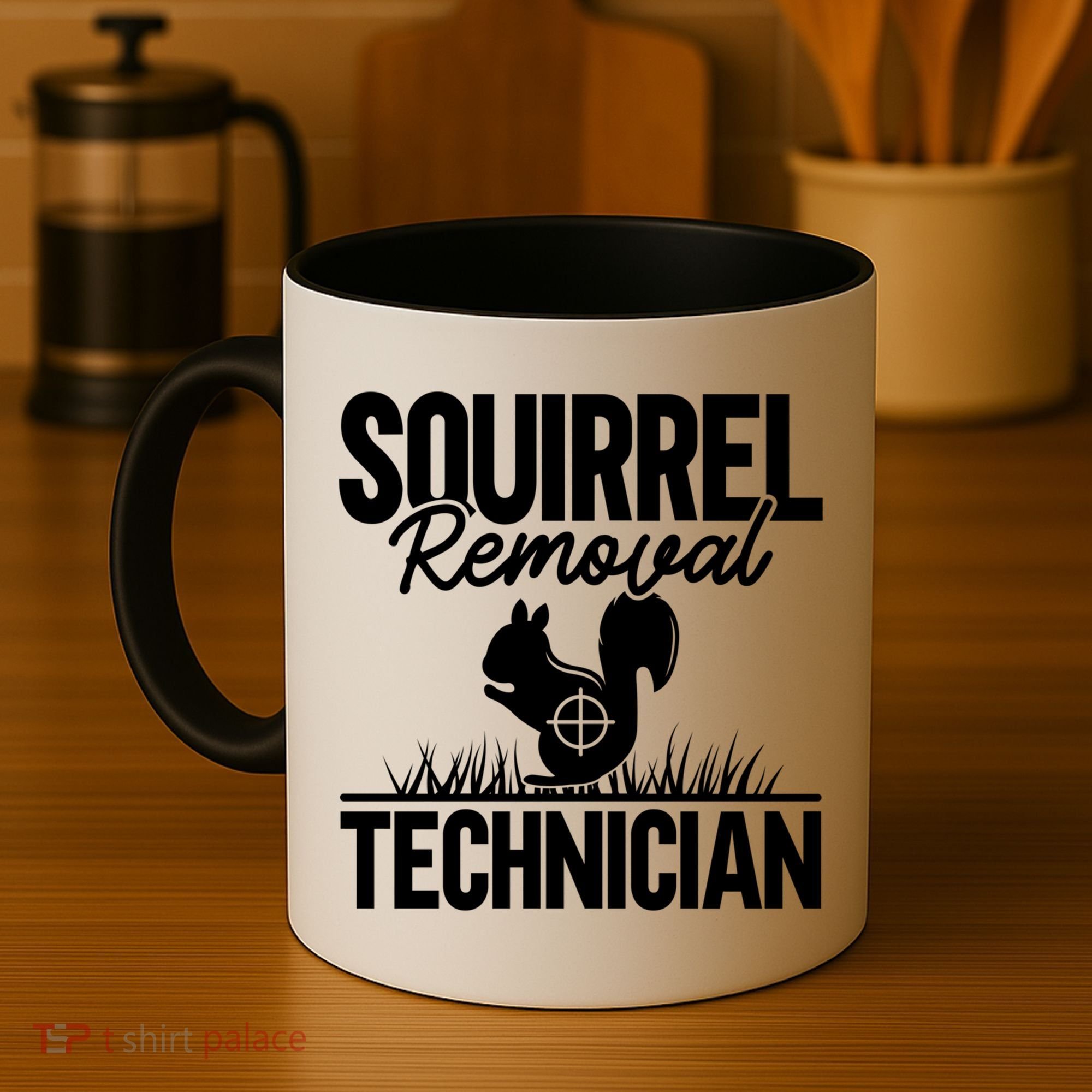 Squirrel Removal Technician Funny Squirrel Hunting Gift Coffee Mug