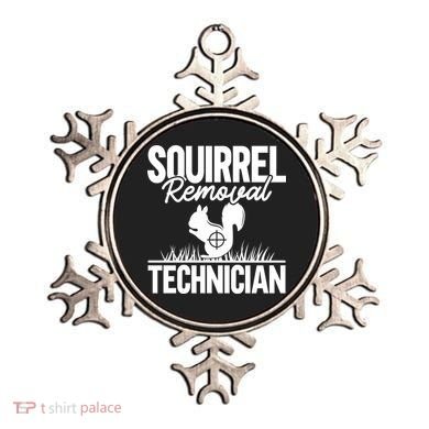 Squirrel Removal Technician Funny Squirrel Hunting Gift Ornament