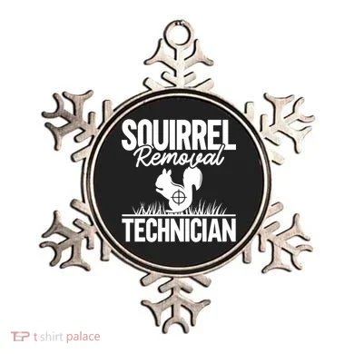 Squirrel Removal Technician Funny Squirrel Hunting Gift Ornament