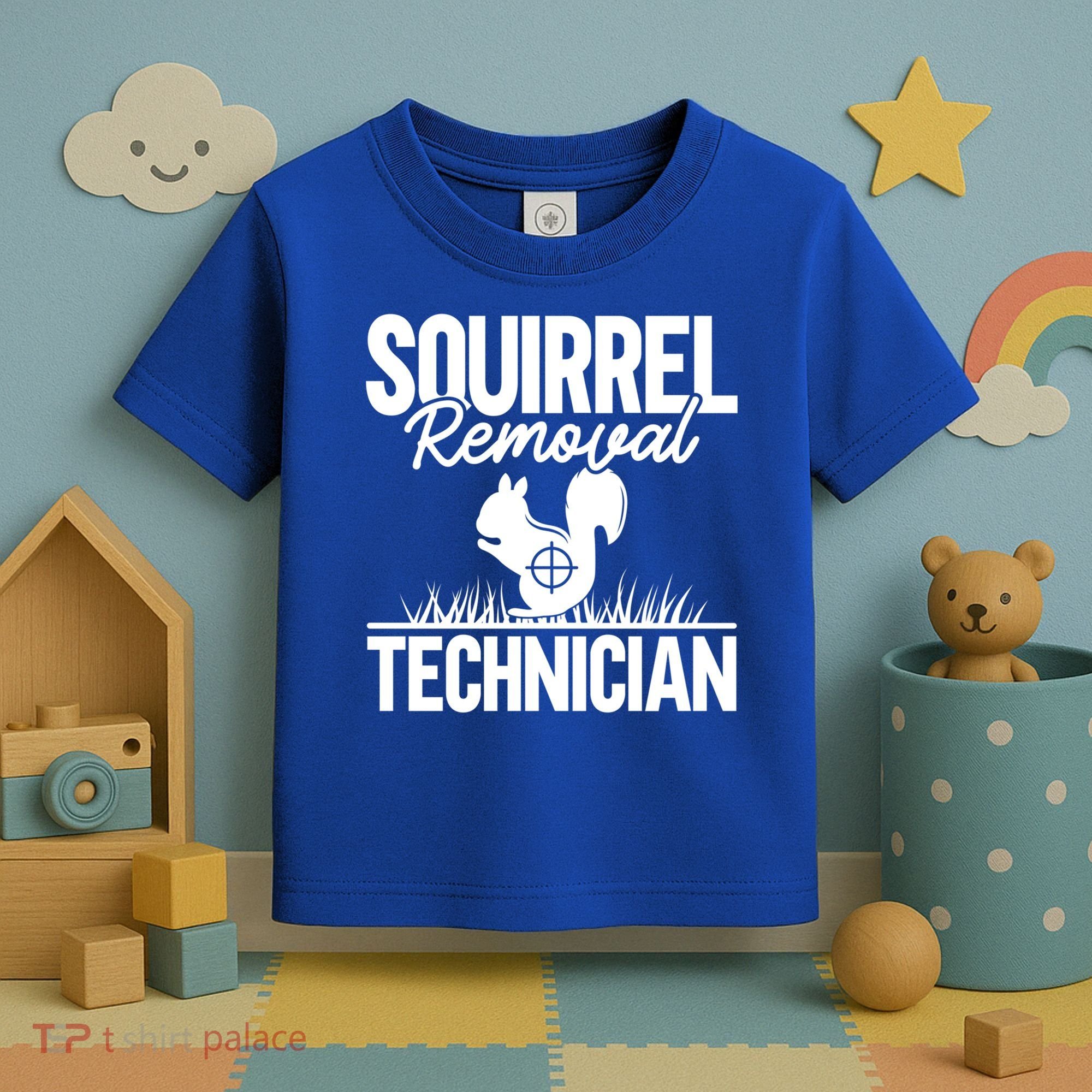 Squirrel Removal Technician Funny Squirrel Hunting Gift Toddler T-Shirt