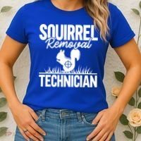 Squirrel Removal Technician Funny Squirrel Hunting Gift Women's T-Shirt thumb 2