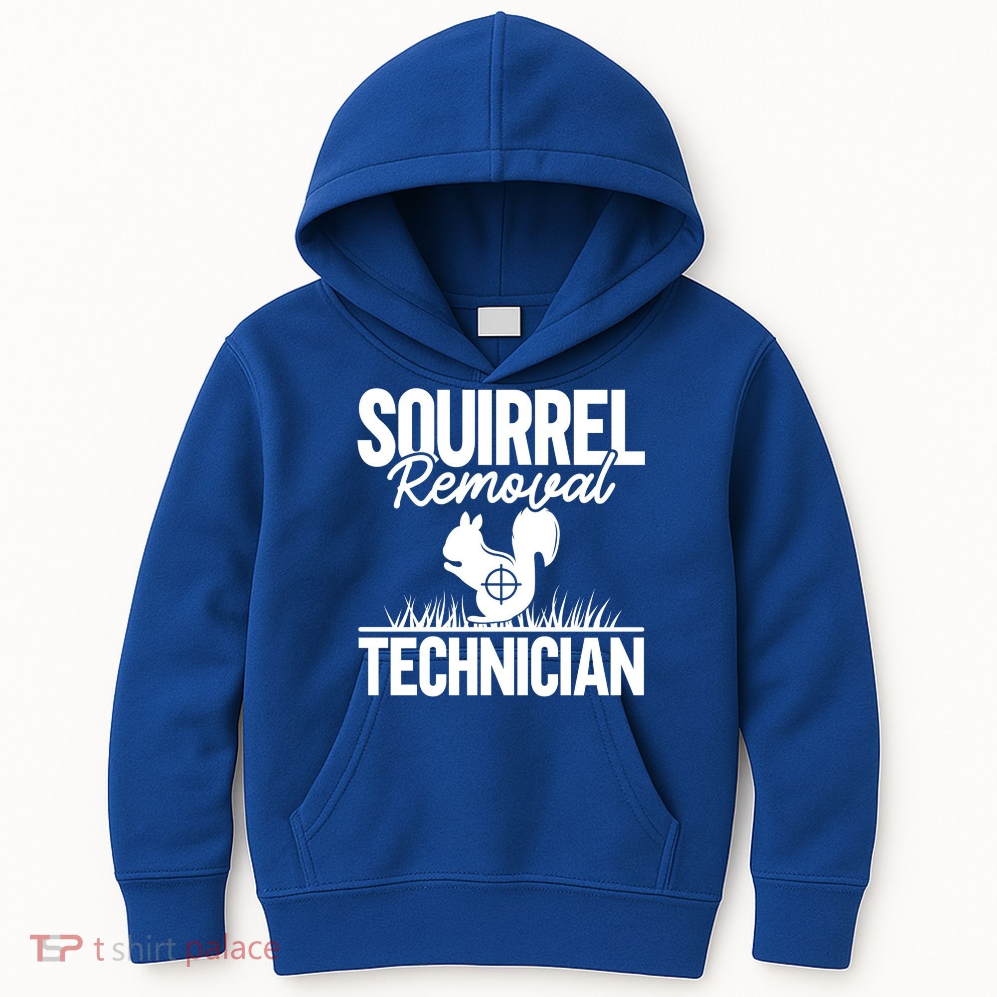 Squirrel Removal Technician Funny Squirrel Hunting Gift Kids Hoodie