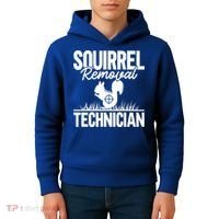 Squirrel Removal Technician Funny Squirrel Hunting Gift Kids Hoodie thumb 4