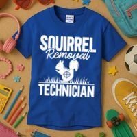 Squirrel Removal Technician Funny Squirrel Hunting Gift Kids T-Shirt thumb 3