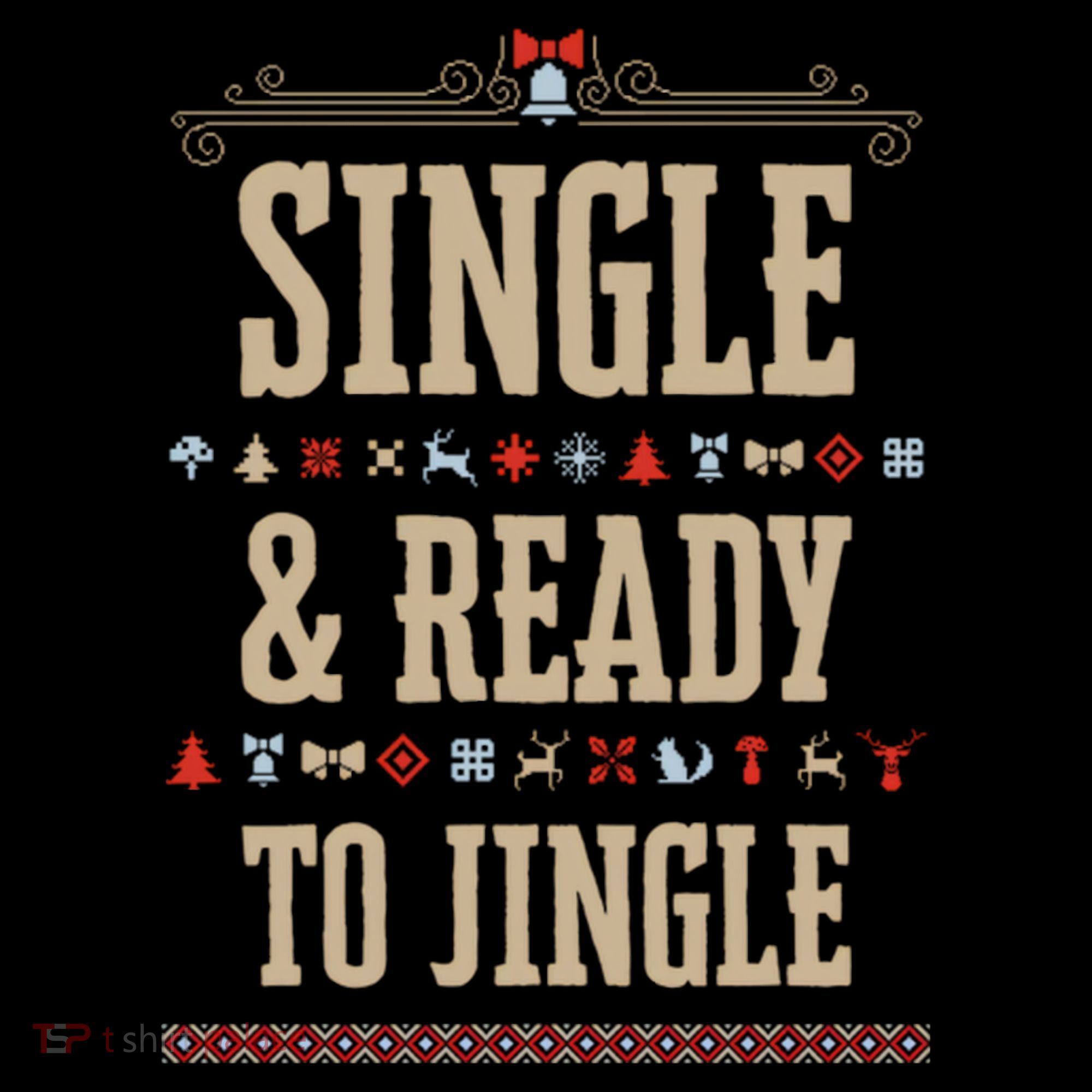 Single & Ready To Jingle Chrismas Women's Tank Top