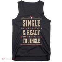 Single & Ready To Jingle Chrismas Tank Top thumb 0