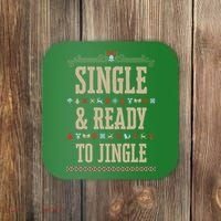 Single & Ready To Jingle Chrismas Coaster thumb 0