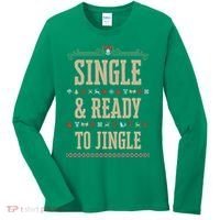 Single & Ready To Jingle Chrismas Women's Long Sleeve Shirt thumb 0
