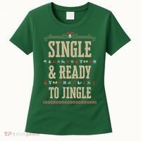 Single & Ready To Jingle Chrismas Women's T-Shirt thumb 0