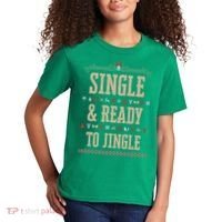 Single & Ready To Jingle Chrismas Kids T-Shirt thumb 2